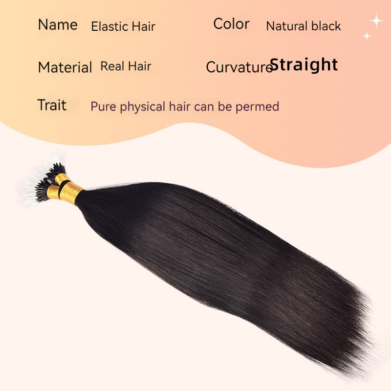 Upgrade your hairstyle with these real hair wig elastic stick extensions for a seamless blend